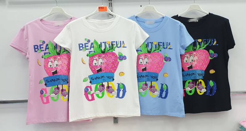 Bluzki damskie Roz M-2XL, Mix Kolor Paczka 12 szt